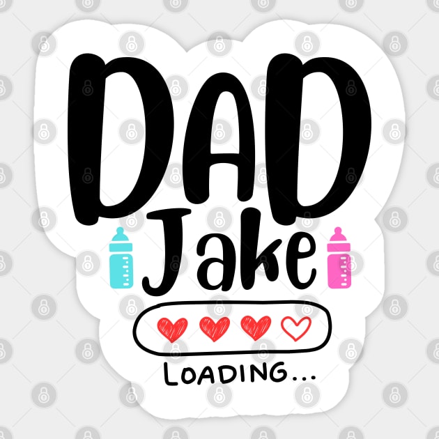 Dad Est 2024 Promoted to Daddy 2024 Pregnancy Announcement Sticker by click2print